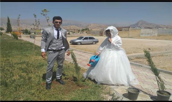 کاشت نهال به‌جای جشن عروسی در شرایط کرونایی