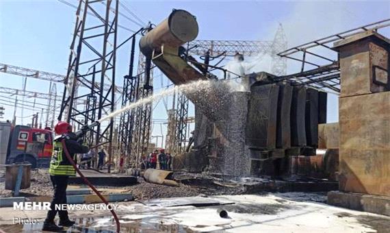 آتش سوزی در نیروگاه شهید مدحج زرگان اهواز مهار شد