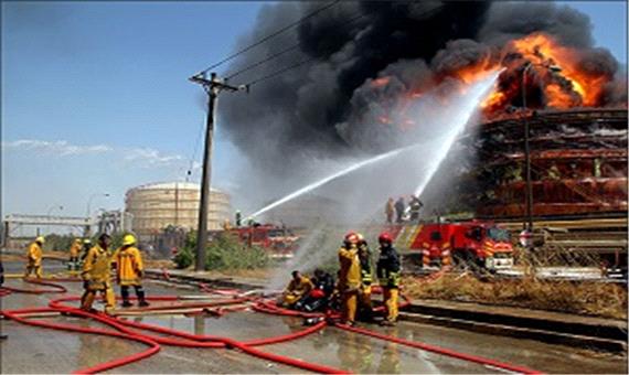 آتش‌سوزی در پتروشیمی شهیدتندگویان ماهشهر
