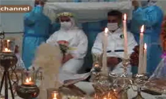 لباس سفید ازدواج پس از خروج از وضعیت قرمز / ویدئو
