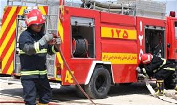 آتش‌سوزی خودرو پژو پارس در اهواز