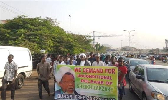 هوداران شیخ زکزاکی در پایتخت نیجریه تظاهرات کردند