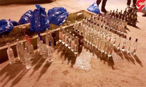 کشف محموله میلیونی مشروبات الکلی در پژو 206 / پلیس آبادان فاش کرد