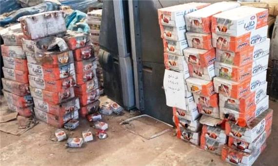 2،5 تن مواد غذایی فاسد در گمرک چوئبده آبادان کشف شد