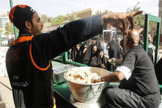 استمرار خدمات لجستیکی حشدالشعبی در مرز شلمچه تا بازگشت کامل زائران