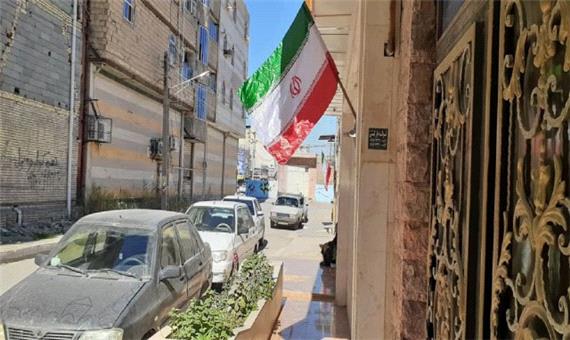 راه اندازی پویش هر خانه ، یک پرچم ایران در خرمشهر
