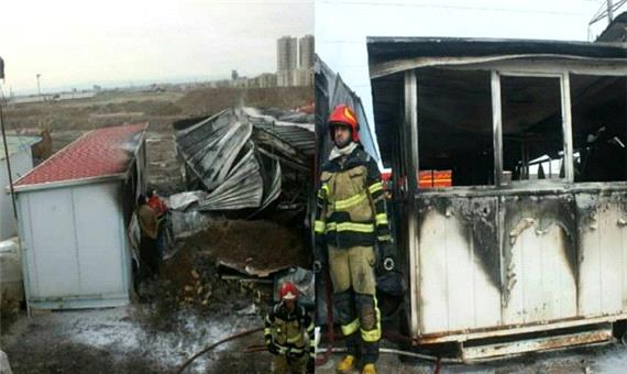 حادثه دیدگان آتش‌ سوزی کانکس معلمان در دزفول ترخیص شدند