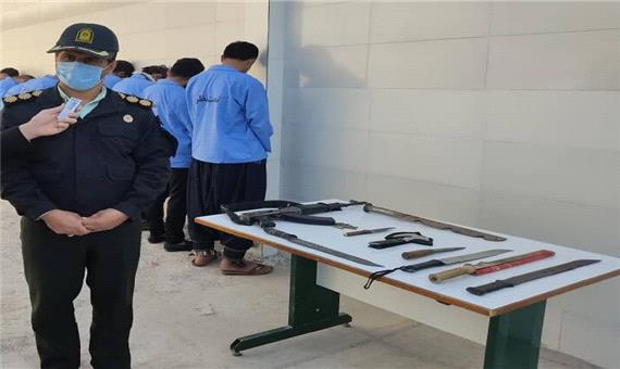 دستگیری 12 سارق مسلح و اراذل‌واوباش در دزفول