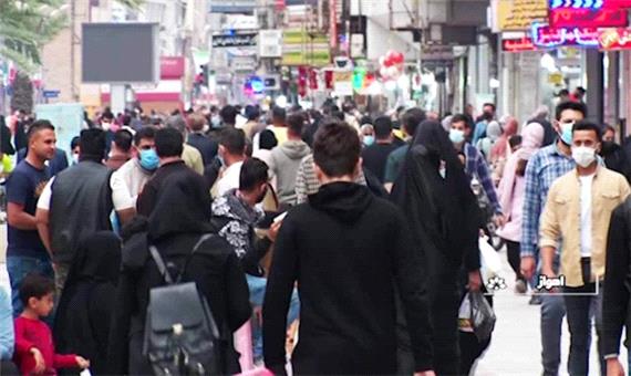 شلوغی وحشتناک بازار خوزستان برای خرید عید! + فیلم