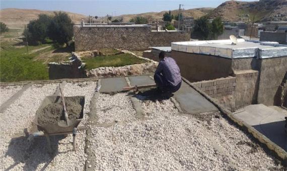 تعمیر سقف یک خانه در هفتکل و اهدای 500 ماسک در شوش