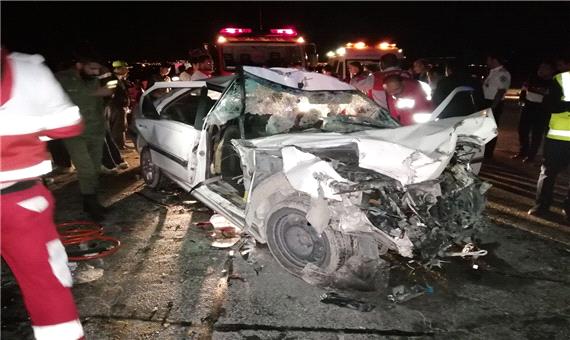 سانحه رانندگی در جاده اهواز - هفتکل 2 کشته بر جا گذاشت