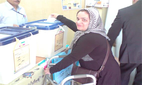 60 شعبه مناسب سازی شده اخذ رای برای معلولین در خوزستان فعال است