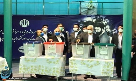 مهرعلیزاده در حسینیه جماران رای خود را به صندوق انداخت