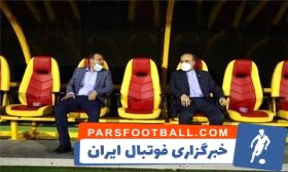 حضور عزیزی خادم و مسعود سلطانی فر در ورزشگاه آزادی