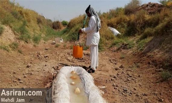 بی آبی در روستاهای اسماعیلیه خوزستان/ آب شرب با تانکر؛ استحمام با آب کانال