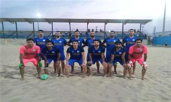 تیم شهریار ساری از فوتبال ساحلی مقاومت گلساپوش یزد شکست خورد