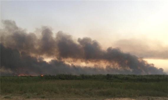 هورالعظیم در عراق سوخت، نفس‌ها در خوزستان گرفت