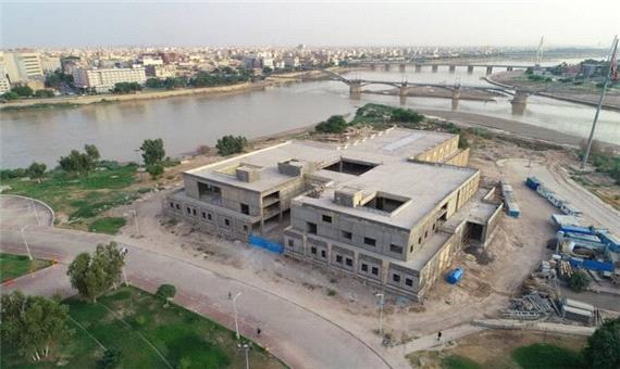 ساخت موزه منطقه‌ای خوزستان به مرحله نماکاری رسید
