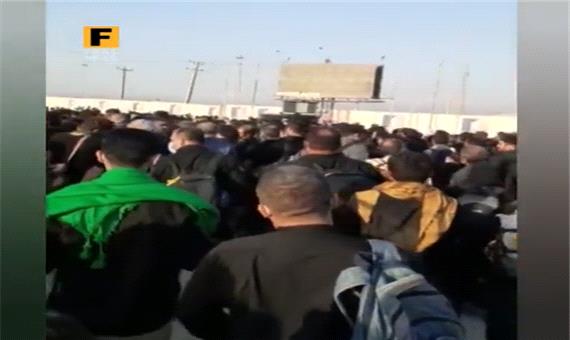 هزاران زائر در مقابل مرز مسدود شلمچه