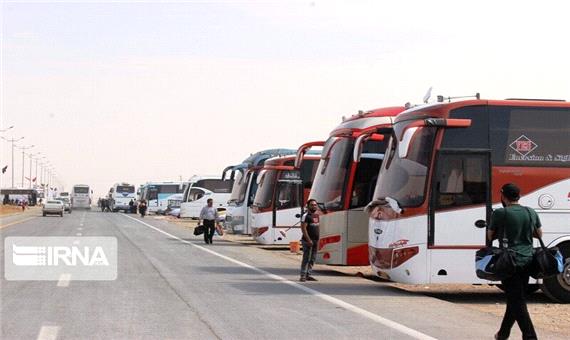 استقرار 100 دستگاه اتوبوس و مینی بوس برای بازگشت زائران در مرز شلمچه