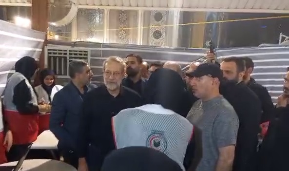 بازدید لاریجانی از مواکب خدمات رسان به زائرین در کاظمین