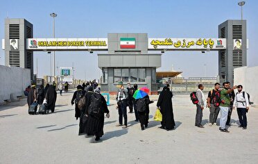 تردد روان زائران اربعین در مرزهای خوزستان