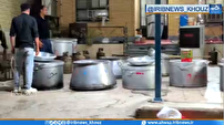 پخت و توزیع ۱۰ هزار پرس غذا در روستای حمیدآباد شوش برای زوار