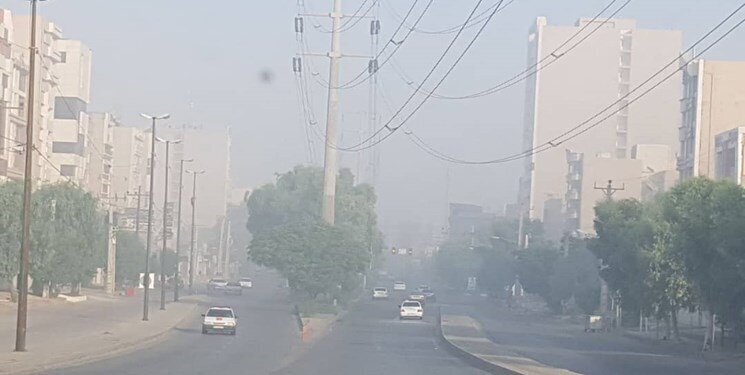 آلودگی هوا در ۱۸ شهر خوزستان /۱۲ شهر در وضعیت بنفش و قرمز آلودگی هوا