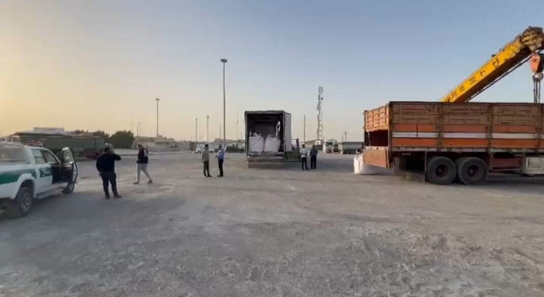 انجام موفق نخستین عملیات عبور کالای ترانزیتی از مرز چذابه به سمت عراق