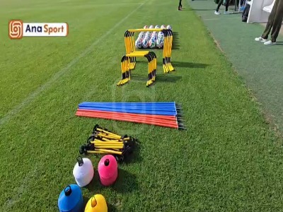 نمایی از ورزشگاه تایتانیک پیش از شروع چهارمین جلسه تمرینی تیم ملی فوتبال در اردوی ترکیه