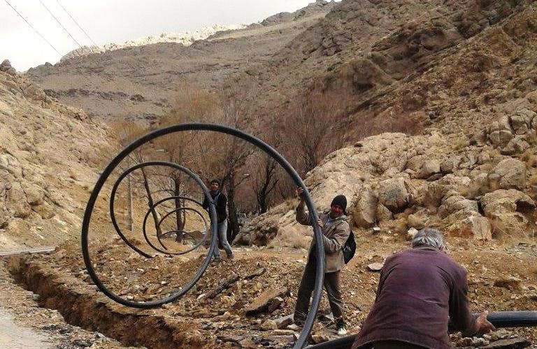 تامین آب روستای چاه سالم امیدیه با توسعه شبکه آبرسانی