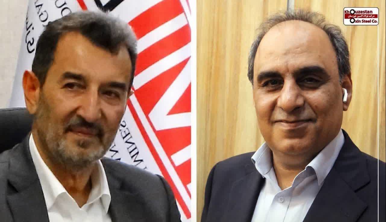 نشست مدیرعامل شرکت فولاد اکسین خوزستان با رئیس هیئت عامل ایمیدرو
