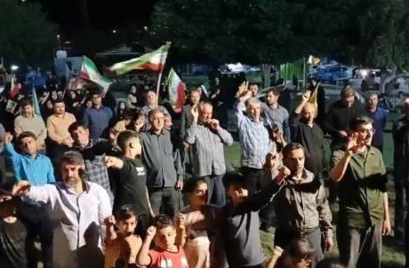 ندای مرگ بر آمریکا مردم بصیر خوزستان در صد و یکمین شب از اجتماعات مردمی