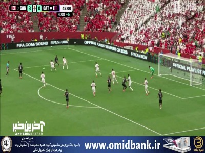 دروازه‌بان قطر زیر آتش کانادایی‌ها توپ را برگرداند