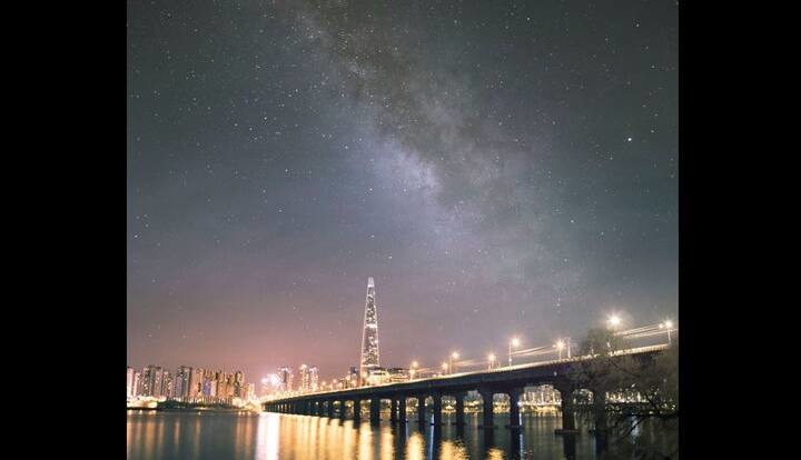 عکس روز ناسا از راه شیری بر فراز سئول