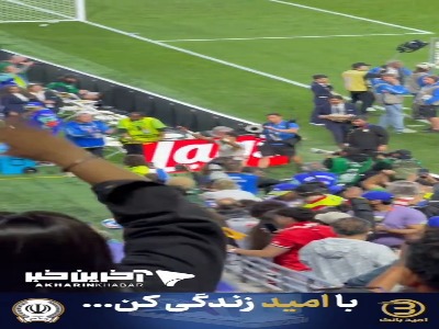 تشویق رامین رضاییان بعد از مصاحبه بعد بازی؛ شیر مرد...