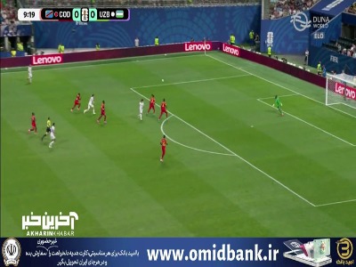 با یک چیپ زیبا؛ گل اول ازبکستان به کنگو توسط شومورودوف