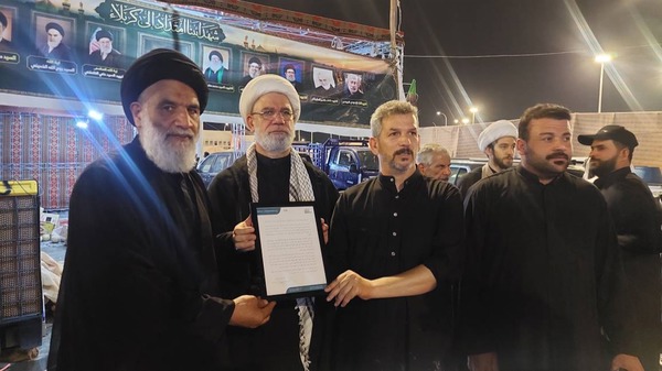 عکس/ پیام قدردانی رهبر معظم انقلاب به خادمان اربعین در مرز شلمچه عراق ابلاغ شد