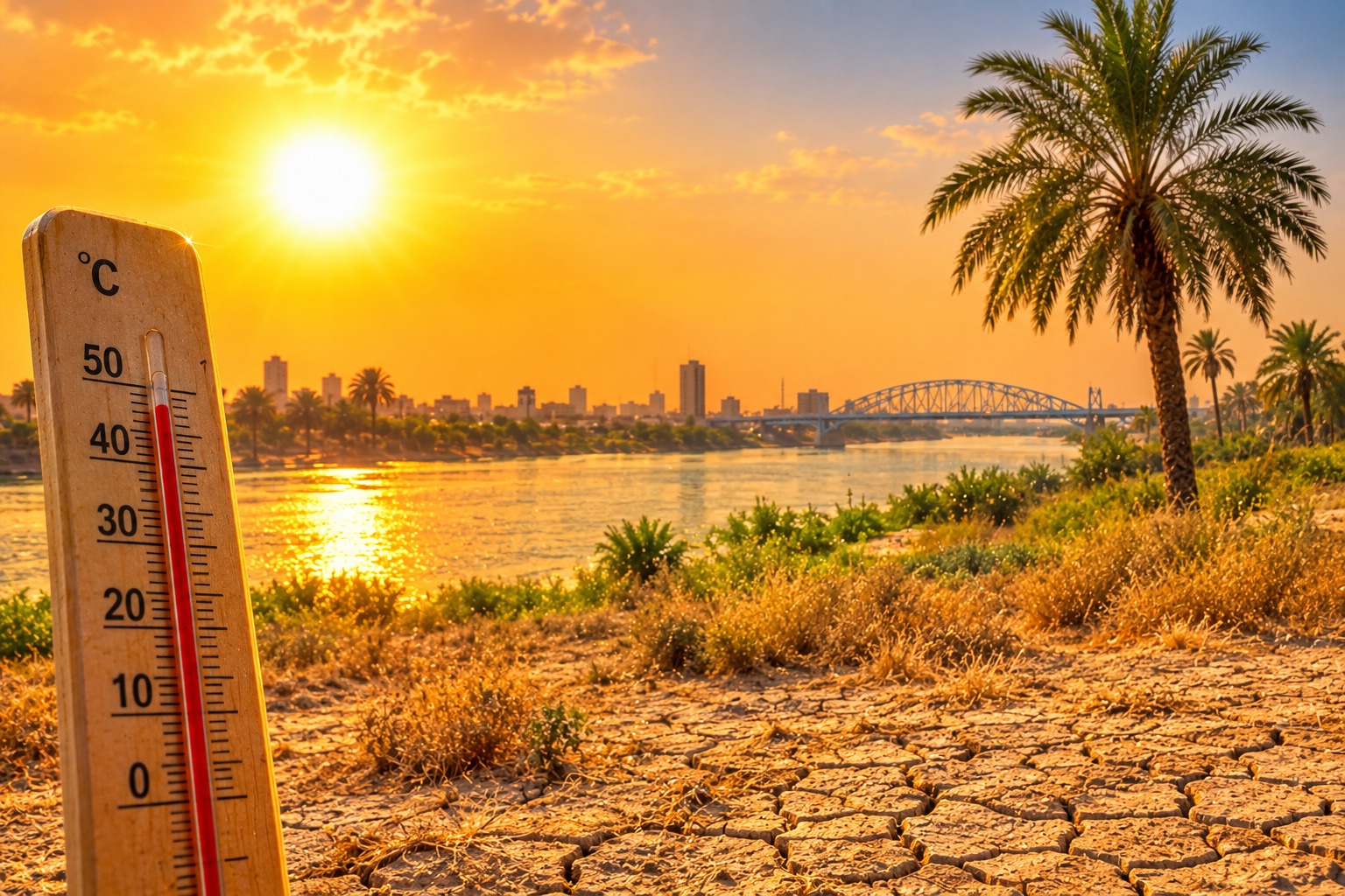 گردوخاک محلی و گرما، مهمان آسمان خوزستان