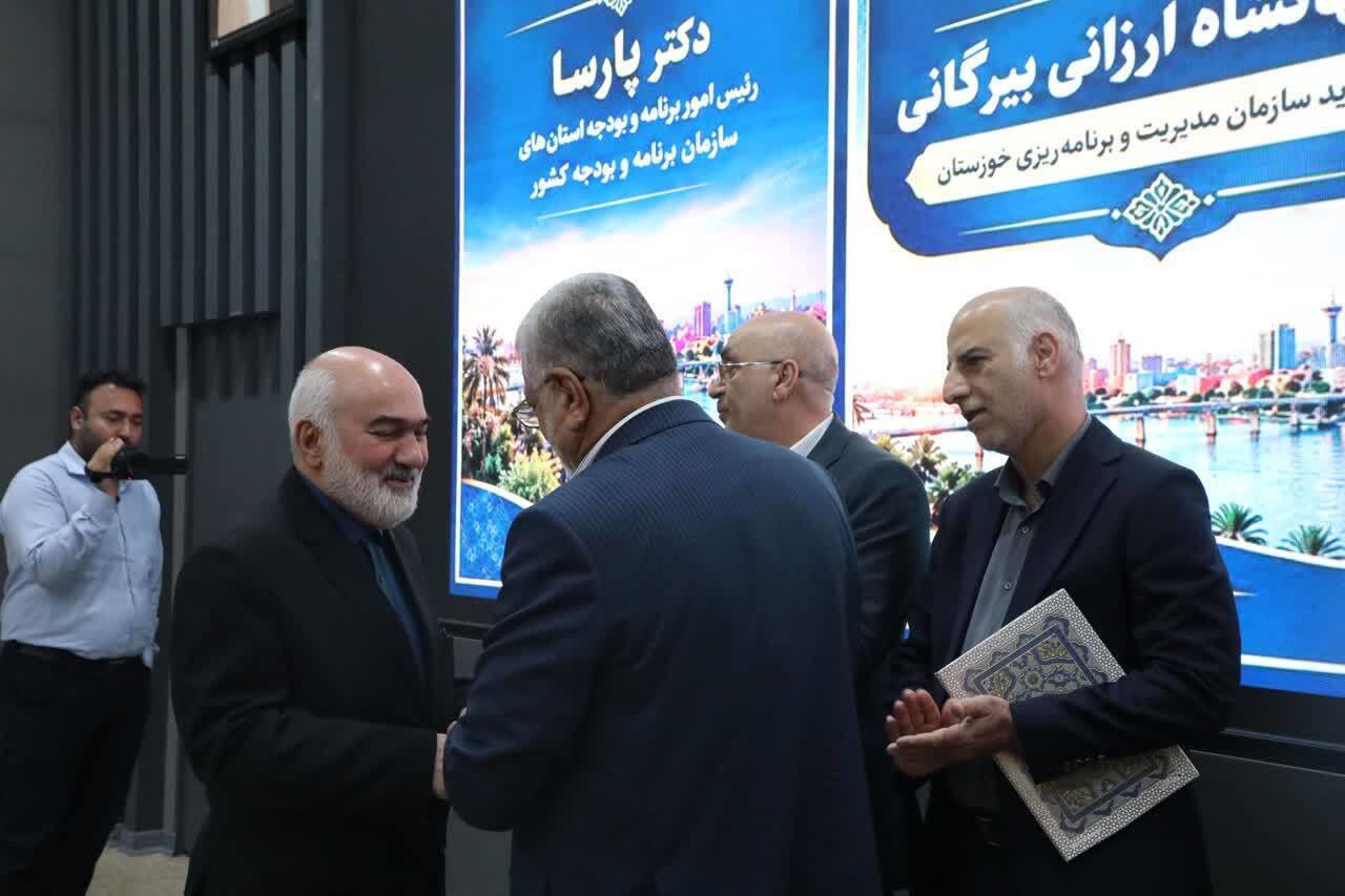 معارفه رئیس جدید سازمان مدیریت و برنامه‌ریزی خوزستان