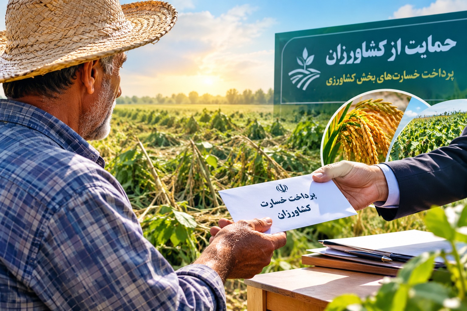 پرداخت ۲ هزار و ۴۰۰ میلیارد تومان خسارت به کشاورزان خوزستان