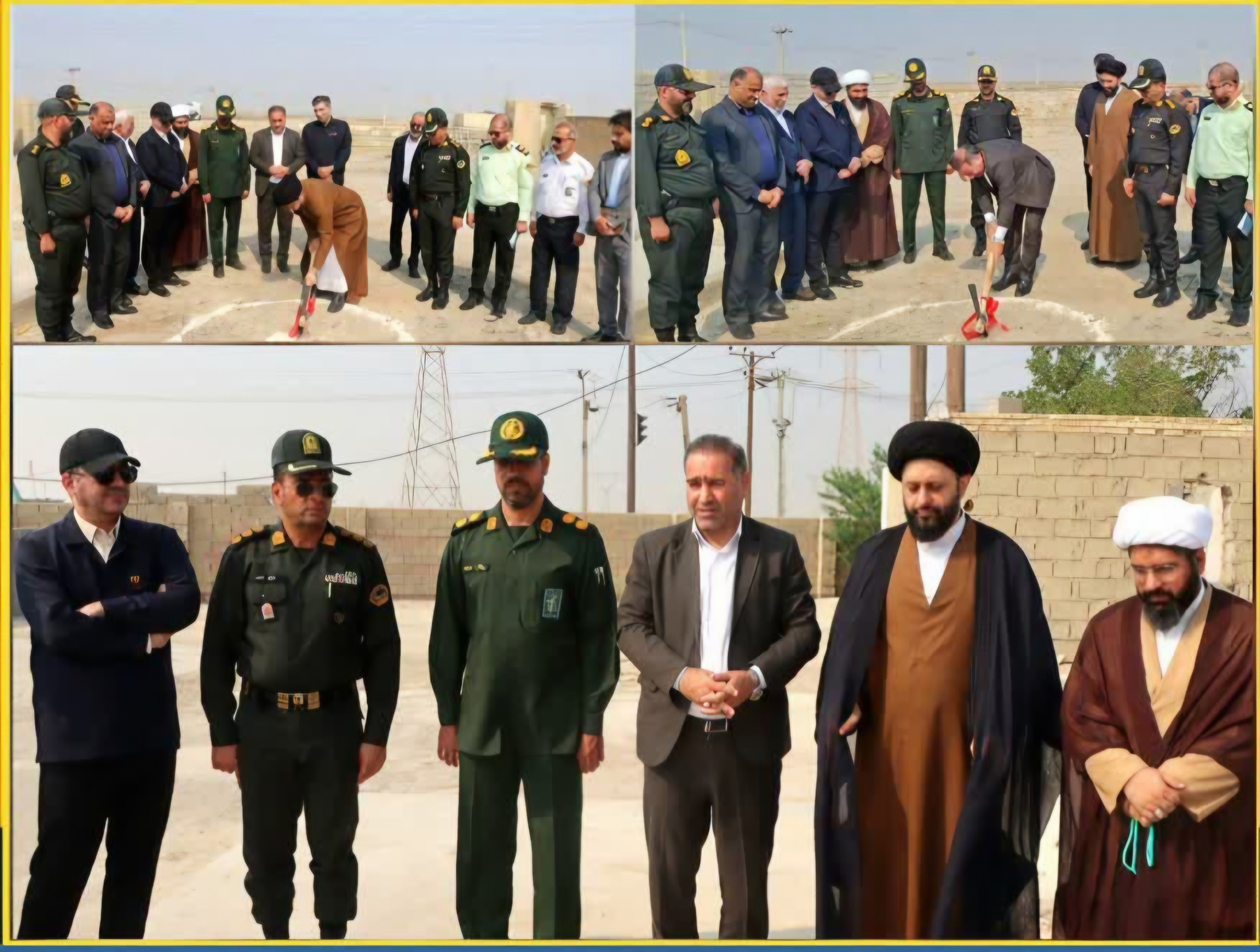 آغاز عملیات ساخت ایستگاه ایست بازرسی سه راهی خوردورق شهرستان شادگان