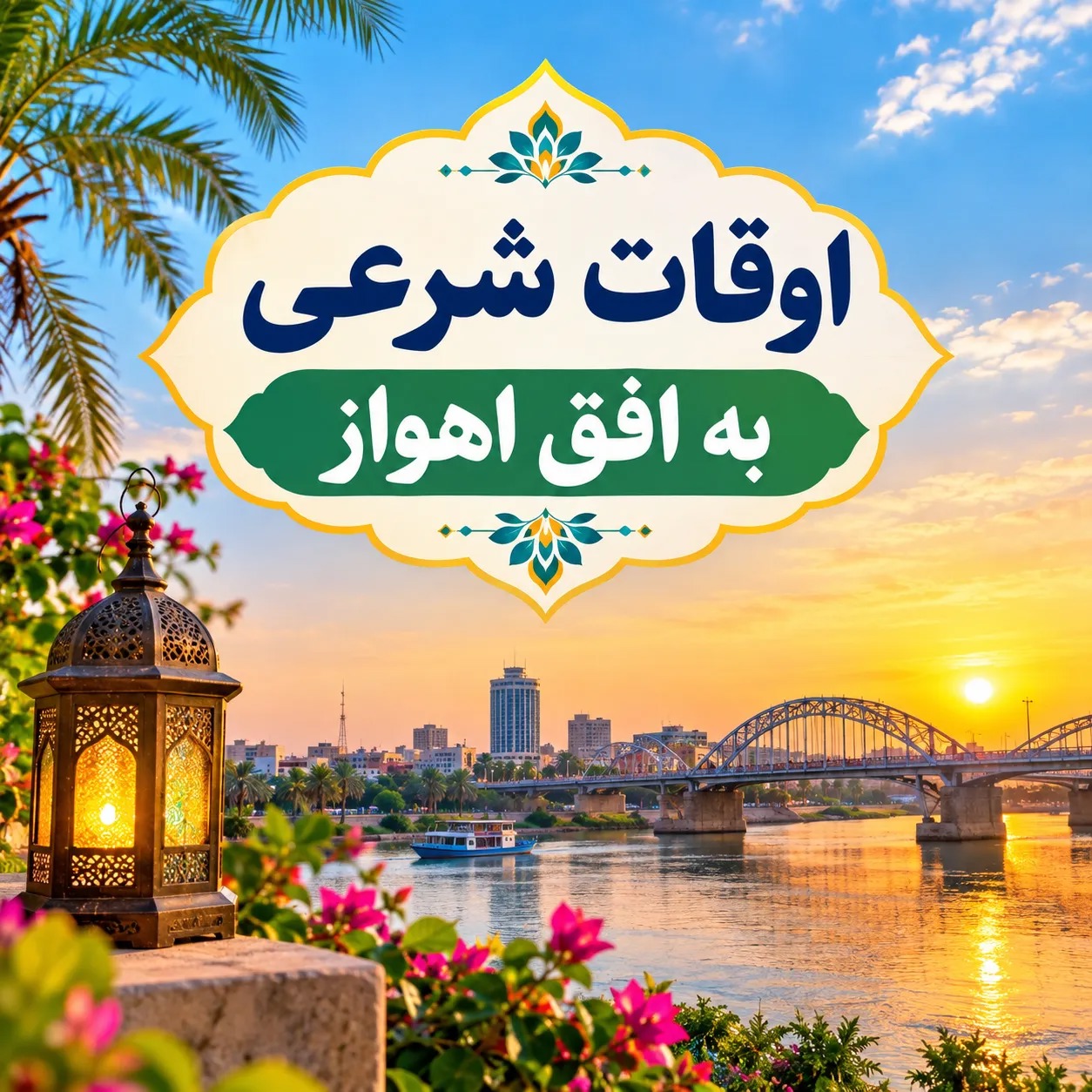 اوقات شرعی ۲۶ مهر ۱۴۰۵ به افق اهواز