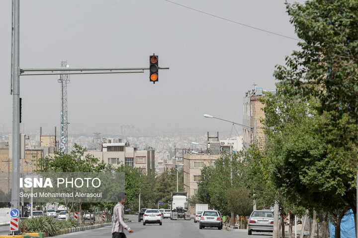 هوای شهر کرمانشاه در وضعیت «ناسالم برای گروه‌های حساس»